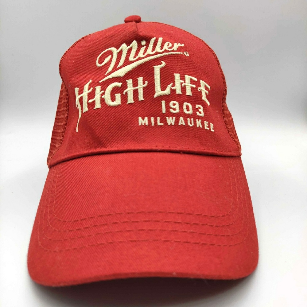 NWOT Miller High Life Beer Trucker Hat Snapback OS